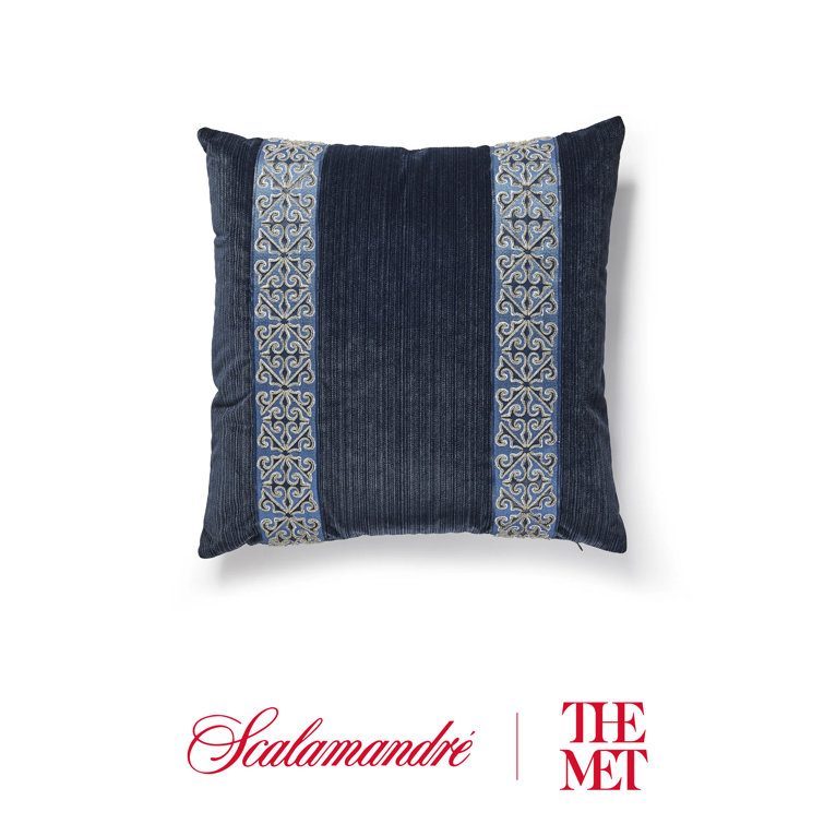 THSc The MET x The House of Scalamandre Saxony/Stripe Pillow Wayfair